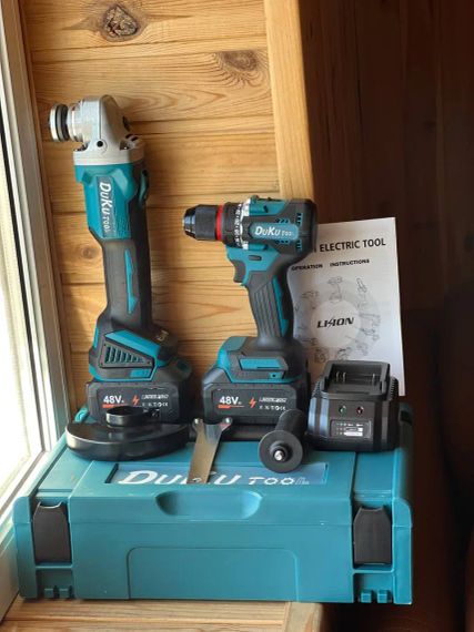 Безщітковий комплект 2 в 1 ударний шуруповерт DTW 488 та болгарка DGA506 PRO | Зображення 6