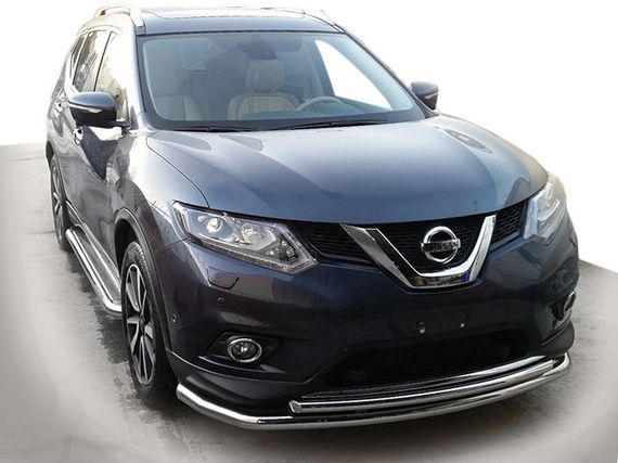 Передній захист ST014 (нерж) для Nissan X-trail T32 / Rogue 2014-2021 рр