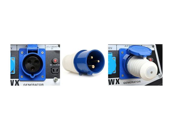 Бензиновий генератор Tagred 6,0/6,5 кВт, однофазний, ручний/електрозапуск (TA6500GKWX) | Зображення 5