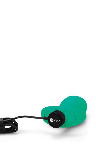 Анальна пробка з вібрацією, рельєфна B-VIBE-TEXTURE PLUG TWIST, зелена Sex Aura | Зображення 6