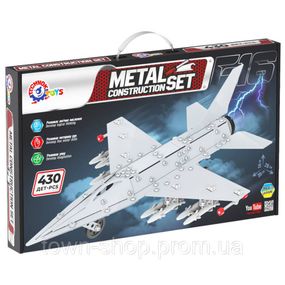 Детский металлический конструктор "Искребитель F16" 9598TXK 430 деталей