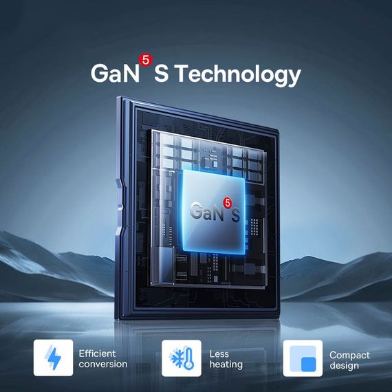 СЗУ Baseus GaN5S OS 20W (1USB-C) (P10162503) Moon White | Зображення 6