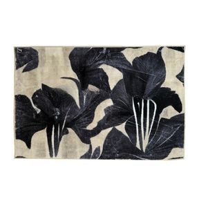 Килимок універсальний для підлоги Плюш Квітка 60*90см сірий Дариана