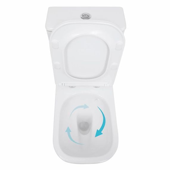 Унітаз підлоговий Qtap Stork Ultra Quiet 630×350×805 мм із сидінням Soft-close, White QTSTO27W49260 | Зображення 5