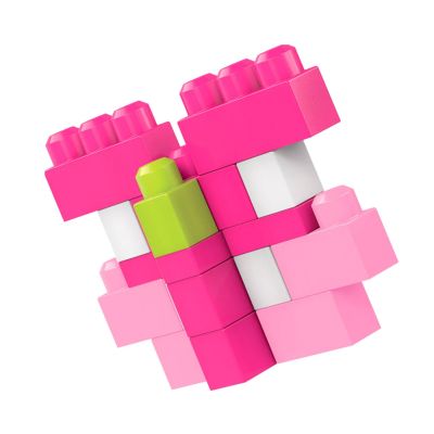 Конструктор Mega Bloks розовый в мешке 80 деталей (DCH62) | Зображення 6