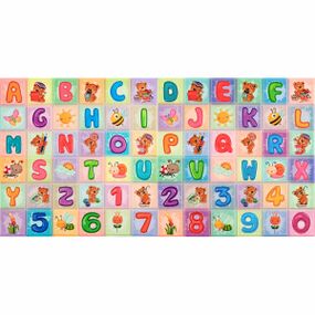 Набір панелей стінових 3D 700х1400х4мм Абетка (2шт) SW-00002352