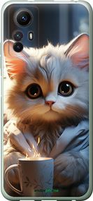 Чохол на Xiaomi Redmi Note 12S Білий кіт "5646u-3065-2448"
