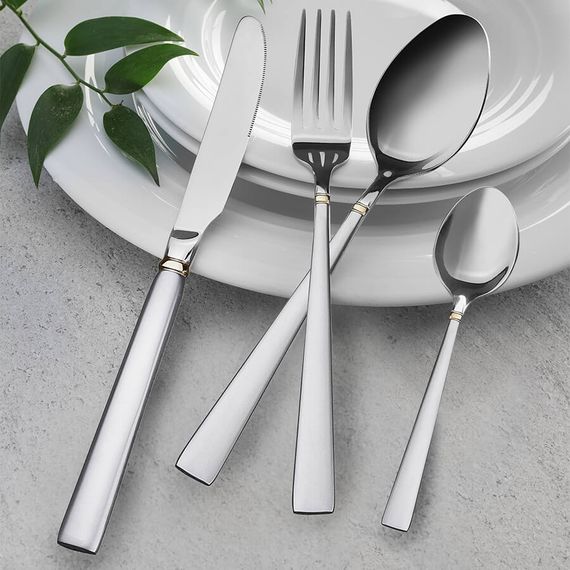 Набір столових приладів Maestro MR-1517G-24 24 предмети сріблястий