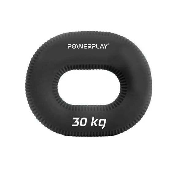 Еспандер кистьовий силіконовий PowerPlay PP-4336 Hand Grip Hard 30 кг (Чорний)