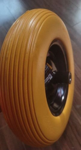 Колесо для тачки поліуретанове 4х8'' з лінійним малюнком протектора СИЛА