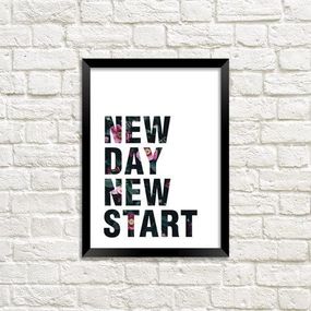 Постер у рамці New day new start A3 (MT3_18A038)