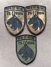 Шеврон 25 ОШБ Vivere Est Militare / 3шт (комплект)