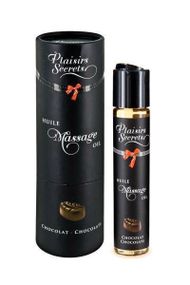 Масажна олія Plaisirs Secrets Chocolate (59 мл) з афродизіаками, їстівна, подарункове паковання sexstyle
