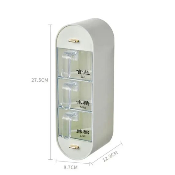 Настенный органайзер для специй Spice organizer XL-905, Белый / Подвесной органайзер для круп / Органайзер для кухни | Зображення 9
