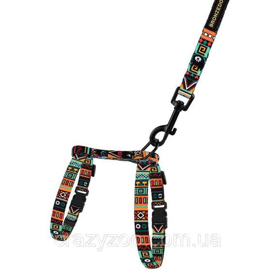 Комлект для собак и котов BronzeDog Urban 2XS этническая ментол А: 15-26 см В: 15-25 см 57/1383Б/T