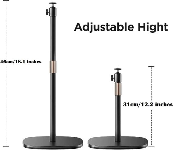 Регулируемый настольный штатив AYIZON 31-46 см для вебкамеры, смартфона, металлическая стойка для проектора | Зображення 3