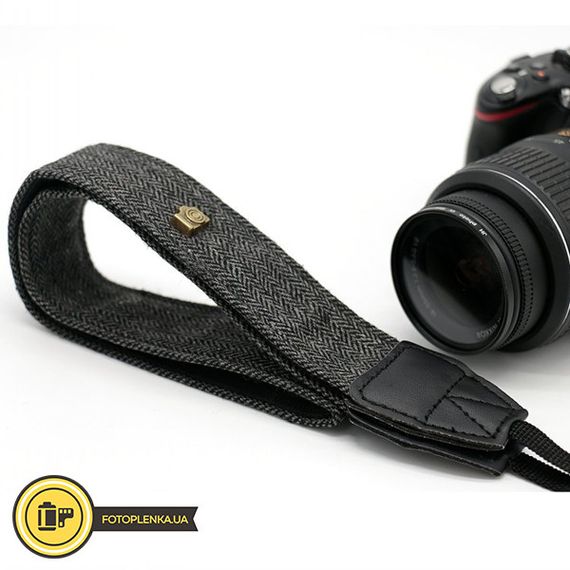 Ремень универсальный текстильный для фотоаппарата Sony Canon Nikon, плечевой шейный для фотокамеры серый | Зображення 3
