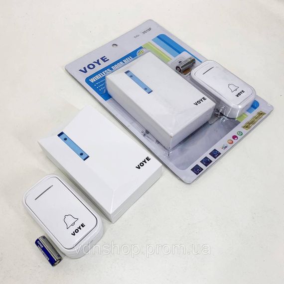 Дзвінок бездротової Mz Voye Battery Дистанційний дзвінок на двері GU-15