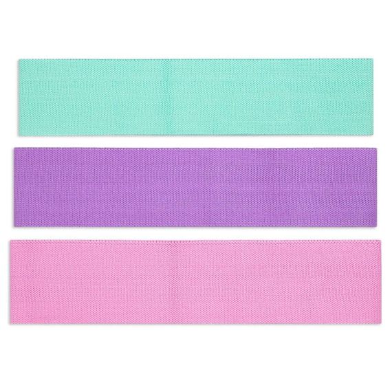 Набор тканевых фитнес резинок Luting Hip resistance bands 3 штуки | Зображення 3