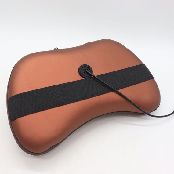 Масажна інфрачервона подушка (31х10х19 см) Massage Pillow 8028 / Роликовий масажер для спини та шиї з підігрівом | Зображення 5