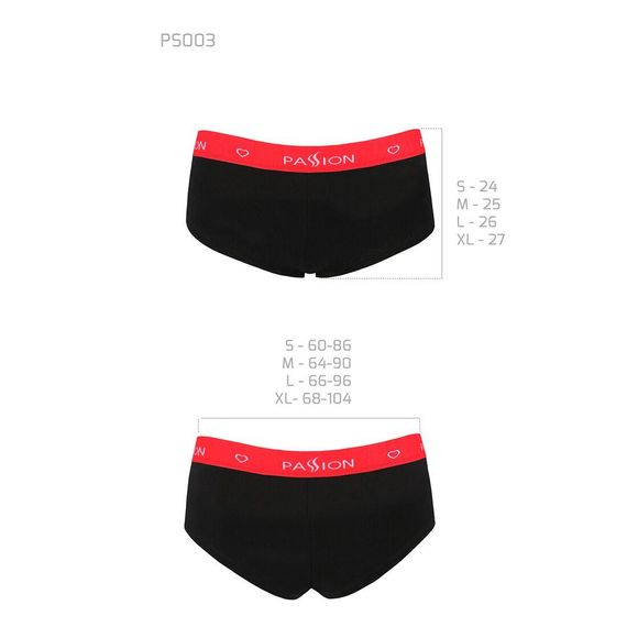 Трусики-шортики Passion PS003 PANTIES black, size L | Зображення 5