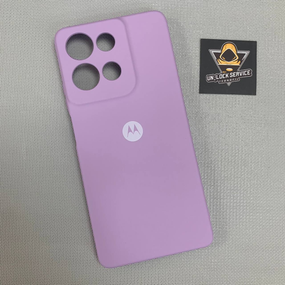 Чохол з логотипом Motorola G75 | Протиударний | Soft Touch | Рожевий