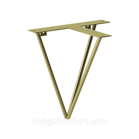 Кронштейн для полки из металла 250×180mm, H=260mm Золото