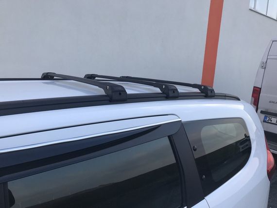 Поперечки під ключ (2 шт) Чорний для Renault Lodgy 2013-2022 рр | Зображення 8