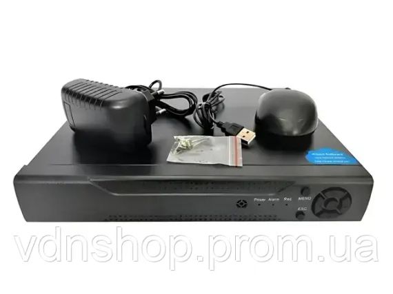 DVR реєстратор BNC/V-OUT 4 канальний UKC CAD 1204 AHD 4 cam чорний | Зображення 8
