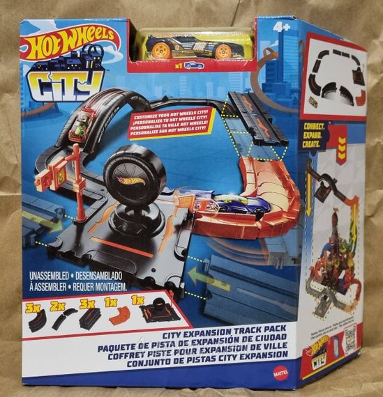 Трек Хот Вілс Сіті Транспортні шляхи для міста Hot Wheels City Track Pack Набір чорних доріжок | Зображення 5