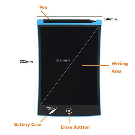 Планшет для рисования LCD Writing Tablet с 8,5 дюймовым LCD экраном | Зображення 1