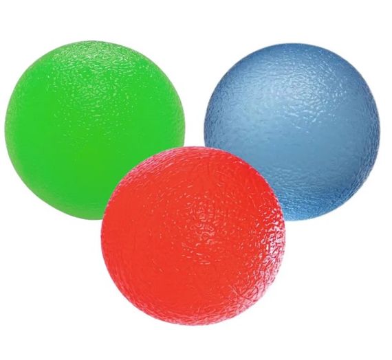 Набір силіконових еспандерів-м'яч (тренажер для кисті) PowerPlay PP-4339 Grip Ball Set (набір 3 шт) (PP_4339)