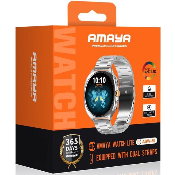 Смарт-часы Amaya ASW-50 Smart sports watch (call version) Silver | Зображення 1
