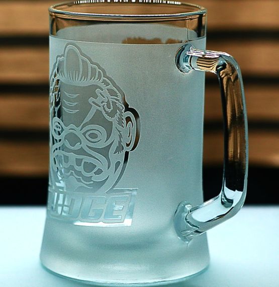 Пивний келих з ручкою Dota 2  Дота 2 з гравіюванням Pudge 670 мл скляний кухоль сувенір для геймера | Зображення 5