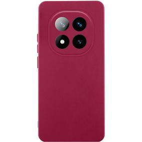 Чехол TPU GETMAN Liquid Silk Full Camera для Xiaomi Redmi Note 14 Pro+ 5G Бордовый / Marsala