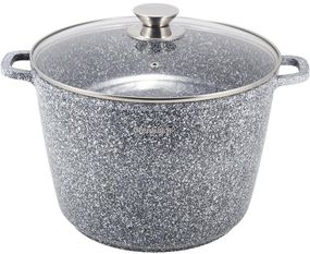 Каструля Kamille Snow Marble 10л індукційна з антипригарним покриттям