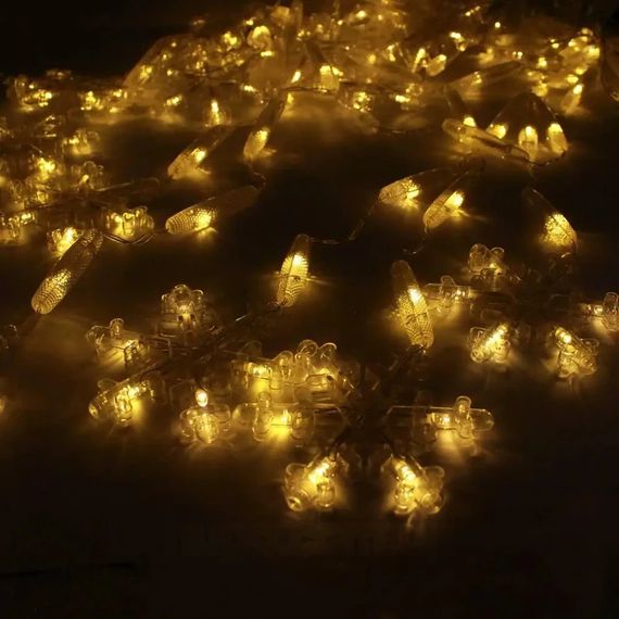 Гірлянда-штора LED з водонепроникною технологією XPRO 2х2 м Сніжинки (234564328_327) | Зображення 7