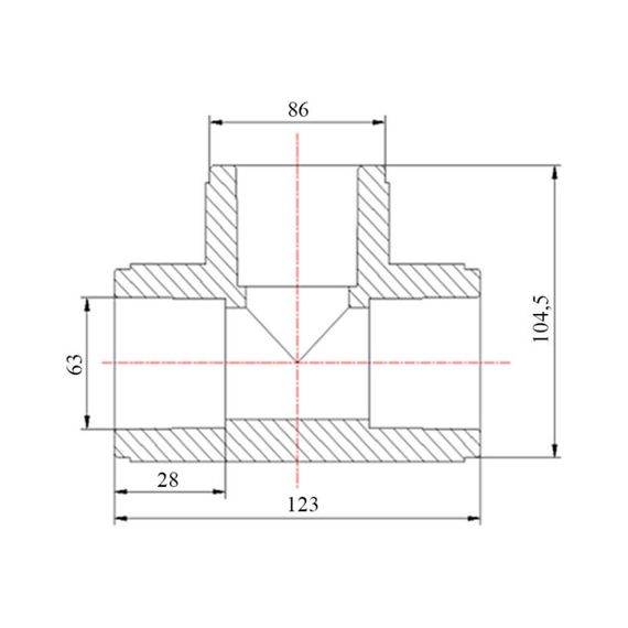 Трійник PPR Blue Ocean 63 SD00009202 | Зображення 1