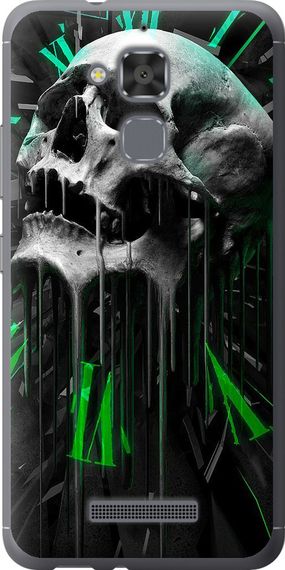 Чехол на Asus Zenfone 3 Max ZC520TL Череп-часы "4100u-442-17620"