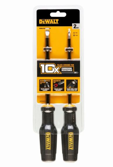 Набір викруток DeWALT демонтажних TOUGHSERIES FULL FIT 2 шт. (DWHT65100-0) | Зображення 1