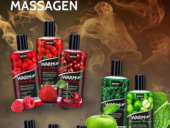 Разогревающее съедобное массажное масло WARMup Strawberry, 150 мл Sex Aura | Зображення 9