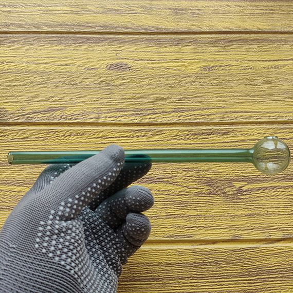 Стеклянная трубка Extra Hit Oil Teal | Зображення 1