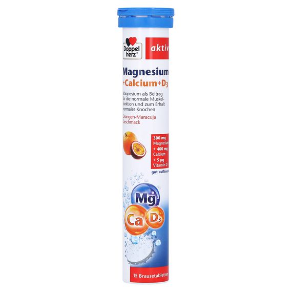 Витамины Doppelherz Магний+Кальций+D3 для нервной и сердечно-сосудистой систем и иммунитета, водорастворимые