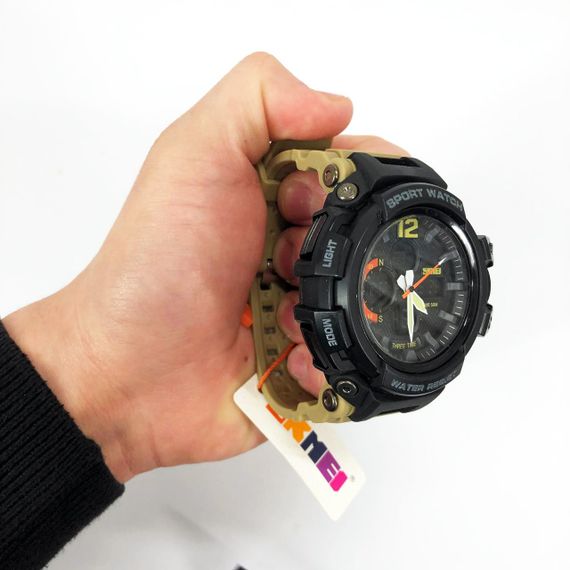 Чоловічі круглі спортивні годинники SKMEI, Повсякденні спортивні годинники Протиударні VL-17 | Зображення 6