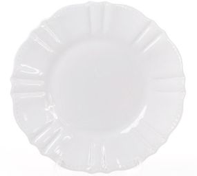 Набір 6 десертних тарілок Leeds Ceramics SUN Ø20см, кам'яна кераміка (білі)