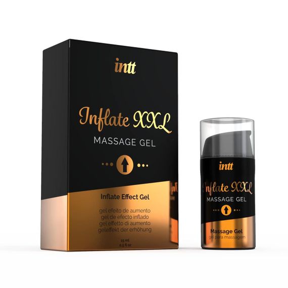 Гель для стимуляції члена Intt Inflate XXL (15 мл) зі смаком кориці, підсилює збудження Sex Aura
