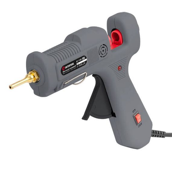 Пістолет клейовий 90 (290 Вт), подовжене сопло, вимикач INTERTOOL RT-1105 | Зображення 1