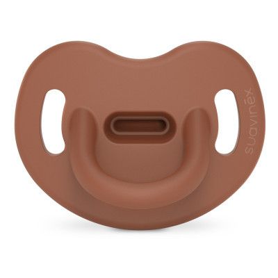 Пустышка Suavinex Colour Essence 0-6 мес, анатомическая силиконовая, коричневая (308082)