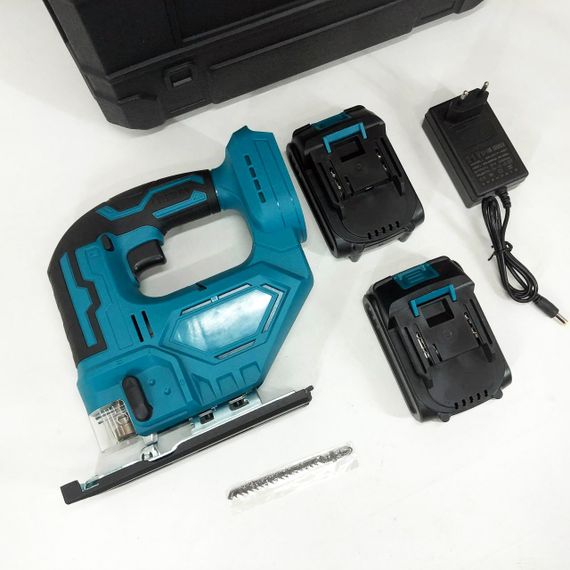 Аккумуляторный бесщеточный лобзик 24V с 2 АКБ в пластиковом кейсе с регулировкой скорости и угла наклона TG-79 | Зображення 6