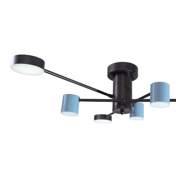 Люстра светодиодная потолочная 42W WW+NW+CW WH BK+BL (BR-01 646C/6) | Зображення 1